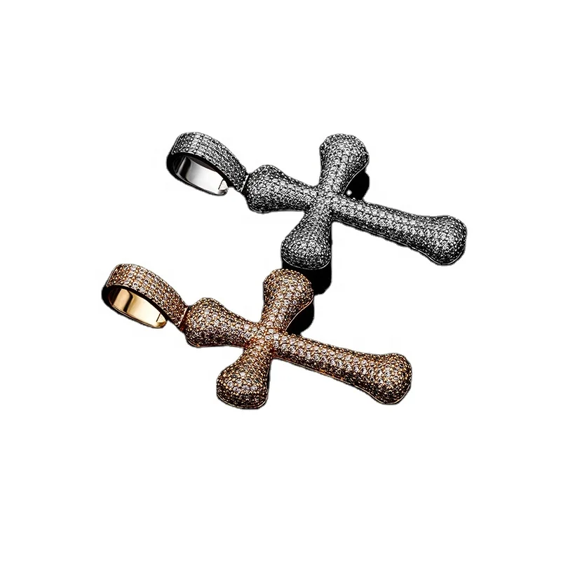 Hip Hare Jewelry Full of Zircon Vintage Bone Bar Cross Pendant Unisex Fashion Neckle
Hip Hare Jewelry Full of Zircon Vintage Bone Bar Cross Pendant Unisex Fashion Neckle