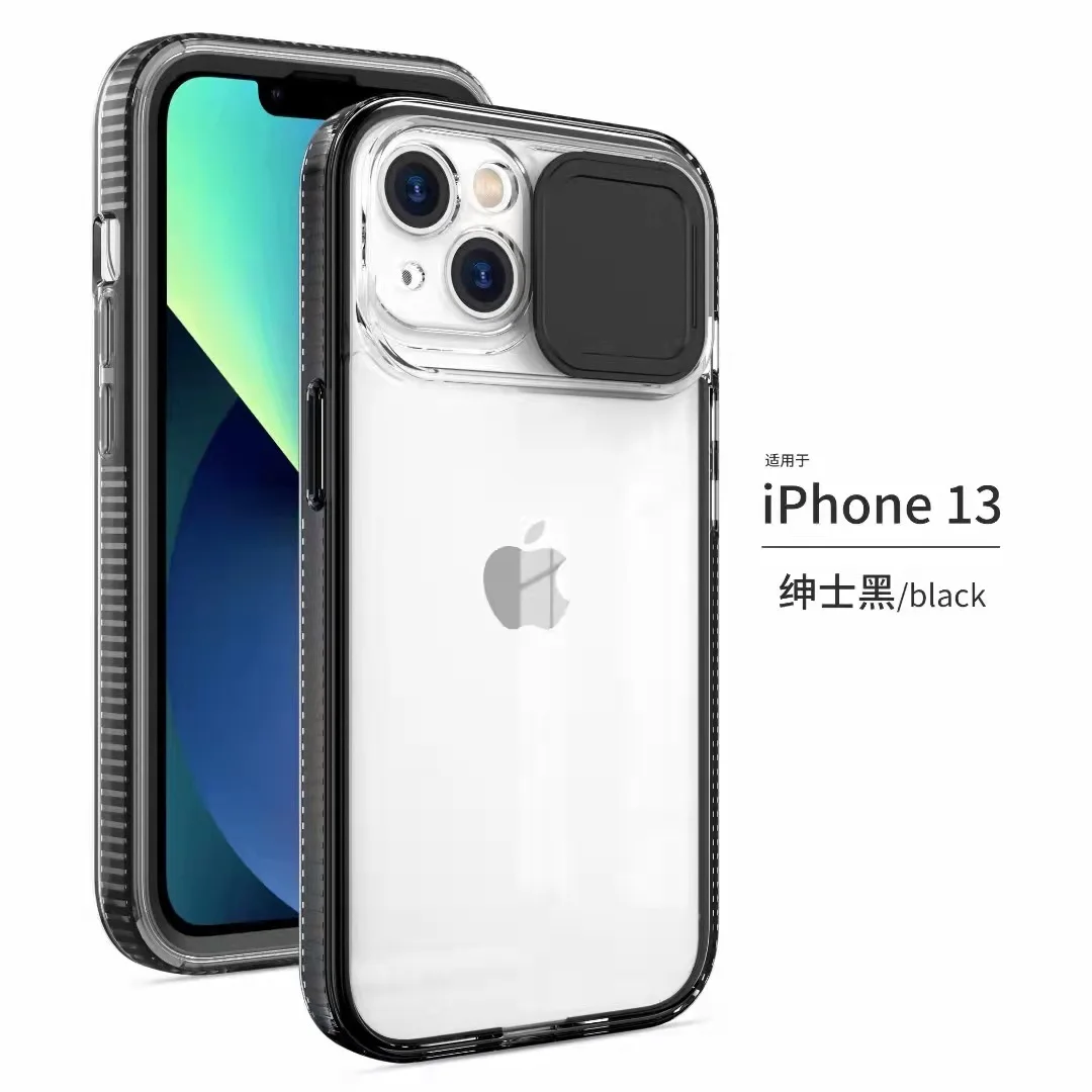 Slide Camera Cover Phone Case Anti-fall Shockproof Transparent TPU Protect Mobile Phone Accessories For iPhone 13 Mini Pro Max, Multi
Slide Camera Cover Phone Case Anti-fall Shockproof Transparent TPU Protect Mobile Phone Accessories For iPhone 13 Mini Pro Max, Multi