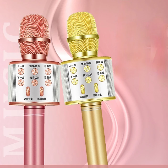 Multifunction Microphone Wireless Singing Machine with BT Speaker for Cell Phone/PC Portable Handheld Mic Speaker
Multifunction Microphone Wireless Singing Machine with BT Speaker for Cell Phone/PC Portable Handheld Mic Speaker