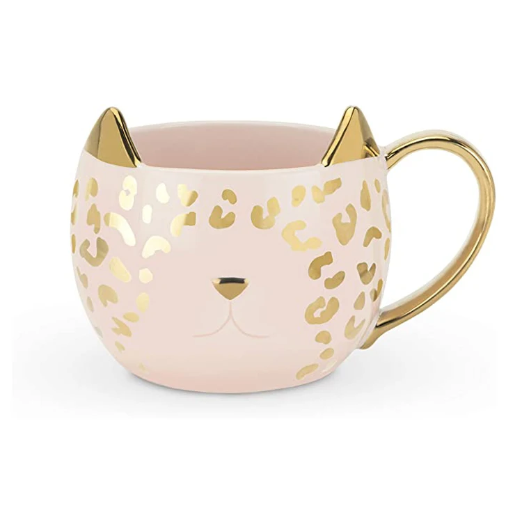 pink golden decal porcelain milk cup Creative cat design coffee ceramic cat gift mug
pink golden decal porcelain milk cup Creative cat design coffee ceramic cat gift mug