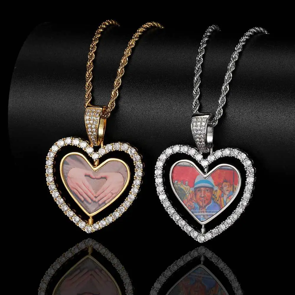 Hip Hop Round Copper Inlaid Zircon Photo Frame Men's photo necklace pendant latest models of gold pendant necklaces
Hip Hop Round Copper Inlaid Zircon Photo Frame Men's photo necklace pendant latest models of gold pendant necklaces