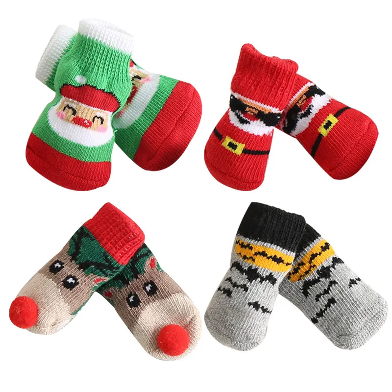 Pet Anti-Slip Knit christmas Dog Socks Socks with Rubber Reinforcement Dog Paw Protector for small dogs, Picture
Pet Anti-Slip Knit christmas Dog Socks Socks with Rubber Reinforcement Dog Paw Protector for small dogs, Picture