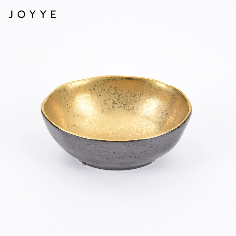 Joyye Gold Color Japanese Bowl Gift Set Gold Plated Small Handbuilt  Ceramic Bowls 
Joyye Gold Color Japanese Bowl Gift Set Gold Plated Small Handbuilt  Ceramic Bowls