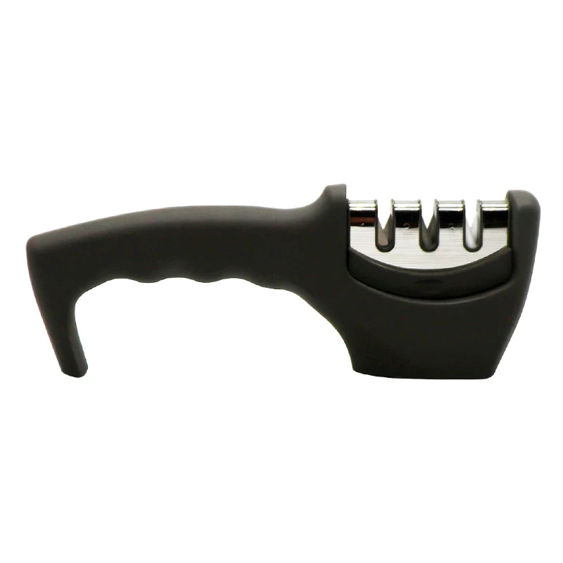 3 Stage Professional Manual Kitchen Diamond Coated Sharpening Wheel System Knife Sharpener
3 Stage Professional Manual Kitchen Diamond Coated Sharpening Wheel System Knife Sharpener