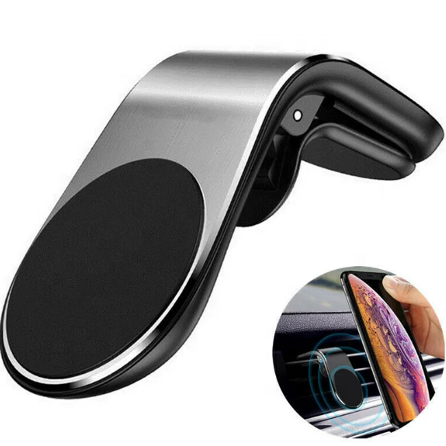 Universal Car Mount Air Vent Clip Magnetic Phone Holder Adjustable L-Type Car Phone Holder, Black, silver, gold
Universal Car Mount Air Vent Clip Magnetic Phone Holder Adjustable L-Type Car Phone Holder, Black, silver, gold