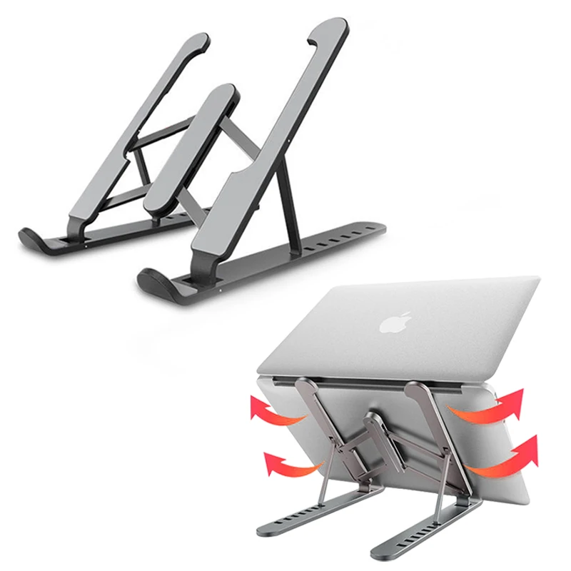 2021 Factory Inventory Instock Foldable Adjustable Portable Silicone ABS Aluminum Alloy Desk Laptop Holder Stand, Silver black pink
2021 Factory Inventory Instock Foldable Adjustable Portable Silicone ABS Aluminum Alloy Desk Laptop Holder Stand, Silver black pink