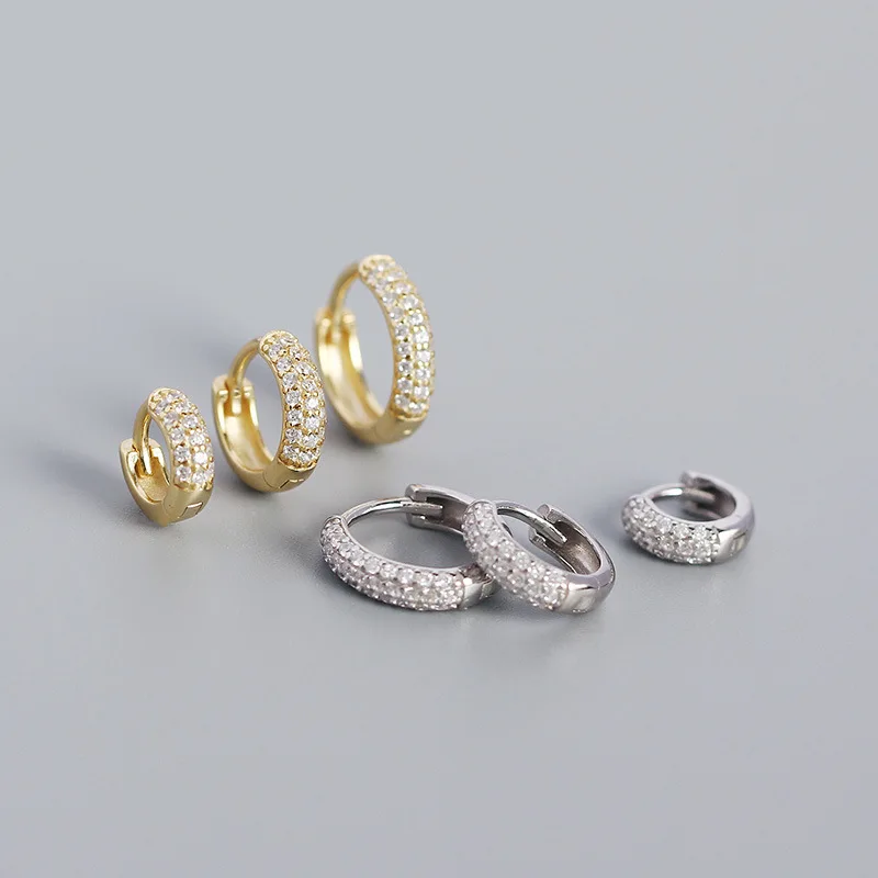 2022 Fashion Earrings Jewelry 925 Sterling Silver Huggie Earrings 18K Gold Plated Small Diamond Thick Hoop Earring For Women
2022 Fashion Earrings Jewelry 925 Sterling Silver Huggie Earrings 18K Gold Plated Small Diamond Thick Hoop Earring For Women