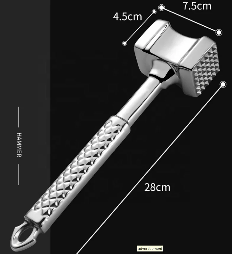 Stainless Steel 304 Meat hammer 18/10 Meat Tenderizer Kitchen Cooking Tool Cooking Utensil Hammer Kitchen accessories
Stainless Steel 304 Meat hammer 18/10 Meat Tenderizer Kitchen Cooking Tool Cooking Utensil Hammer Kitchen accessories