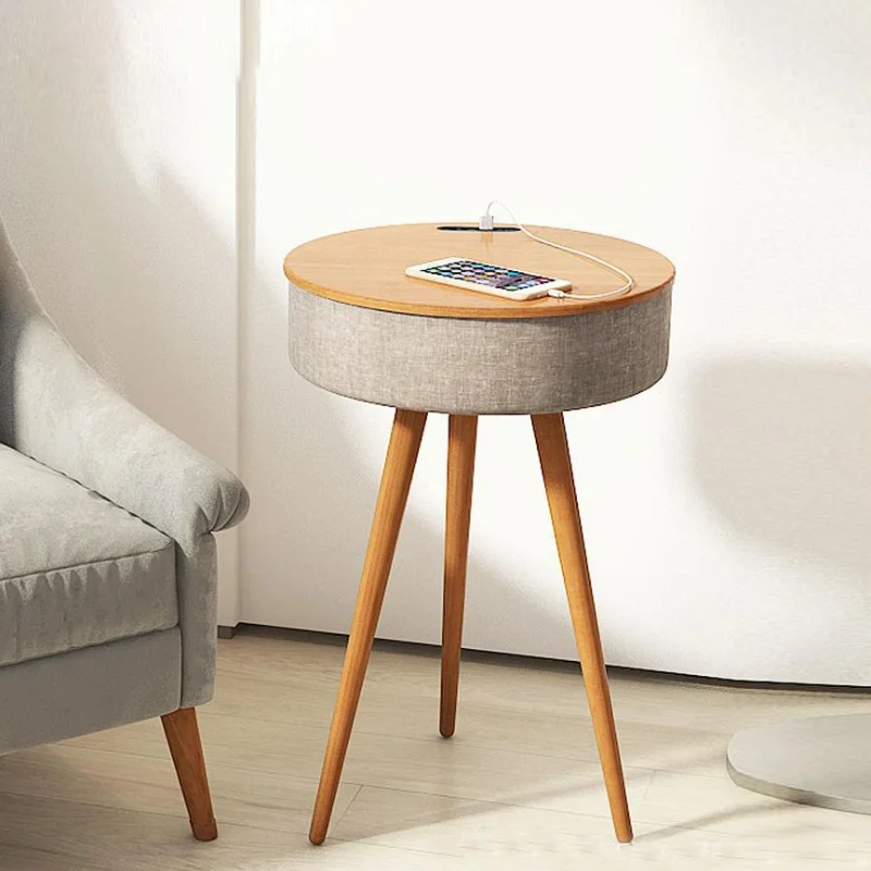 Nordic sofa side table modern minimalist living room round rechargeable Blueteeth music side table, Wooden color/walnut color
Nordic sofa side table modern minimalist living room round rechargeable Blueteeth music side table, Wooden color/walnut color