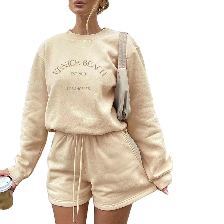 Nibber K21S06700 Fall Cuscom Logo Embroidery Pullover Sweatshirt Lace Up Short Set Casual Street Two Piece Women Tracksuit
Nibber K21S06700 Fall Cuscom Logo Embroidery Pullover Sweatshirt Lace Up Short Set Casual Street Two Piece Women Tracksuit
