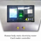 ESD personnel anti-static detection and access control system by Smart card and fingerprint