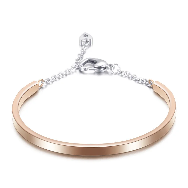 Hot Selling Titanium Steel Bracelet Ladies Fashion Stainless Steel Customized Bangle Valentine's Day Jewelry Jewelry Wholesale
Hot Selling Titanium Steel Bracelet Ladies Fashion Stainless Steel Customized Bangle Valentine's Day Jewelry Jewelry Wholesale