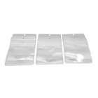Promotion product transparent square plastic reusable protective packaging bag with zipper