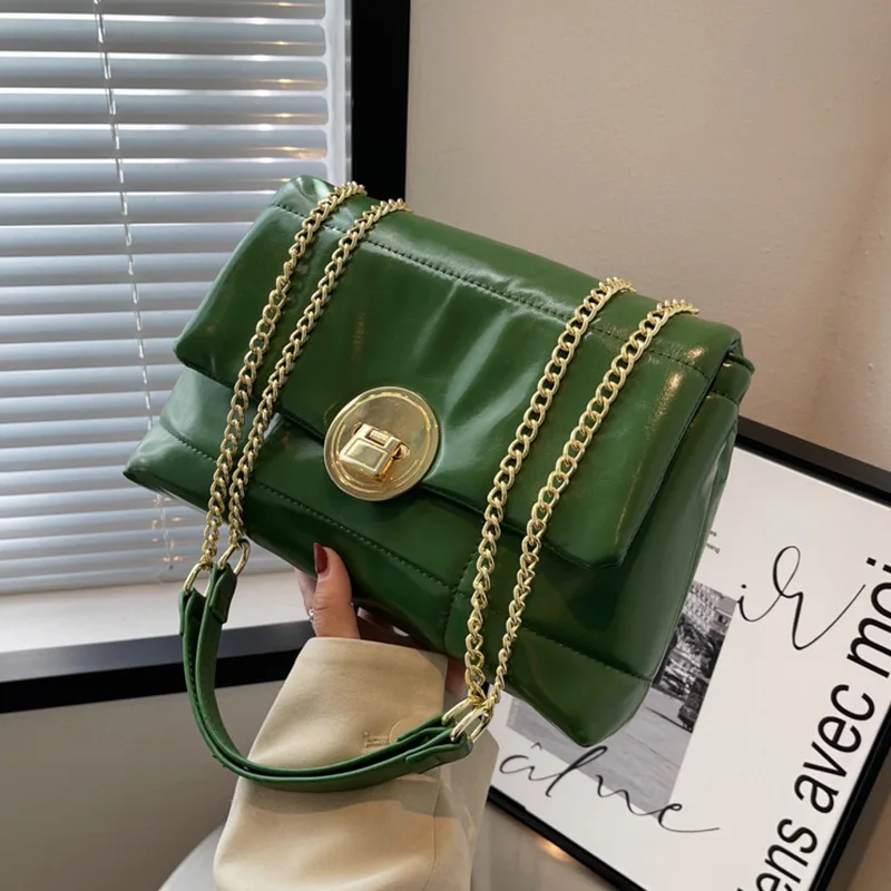 Bright PU sling purses bags women's chain hand bags ladies shoulder messenger handbags for women bags
Bright PU sling purses bags women's chain hand bags ladies shoulder messenger handbags for women bags