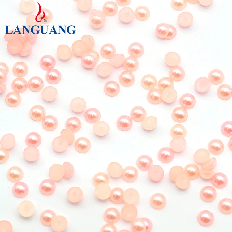 LanGuang manufacturer wholesale colorful ABS plastic flat pearl beads, imitation round pearl beads for jewelry making
LanGuang manufacturer wholesale colorful ABS plastic flat pearl beads, imitation round pearl beads for jewelry making