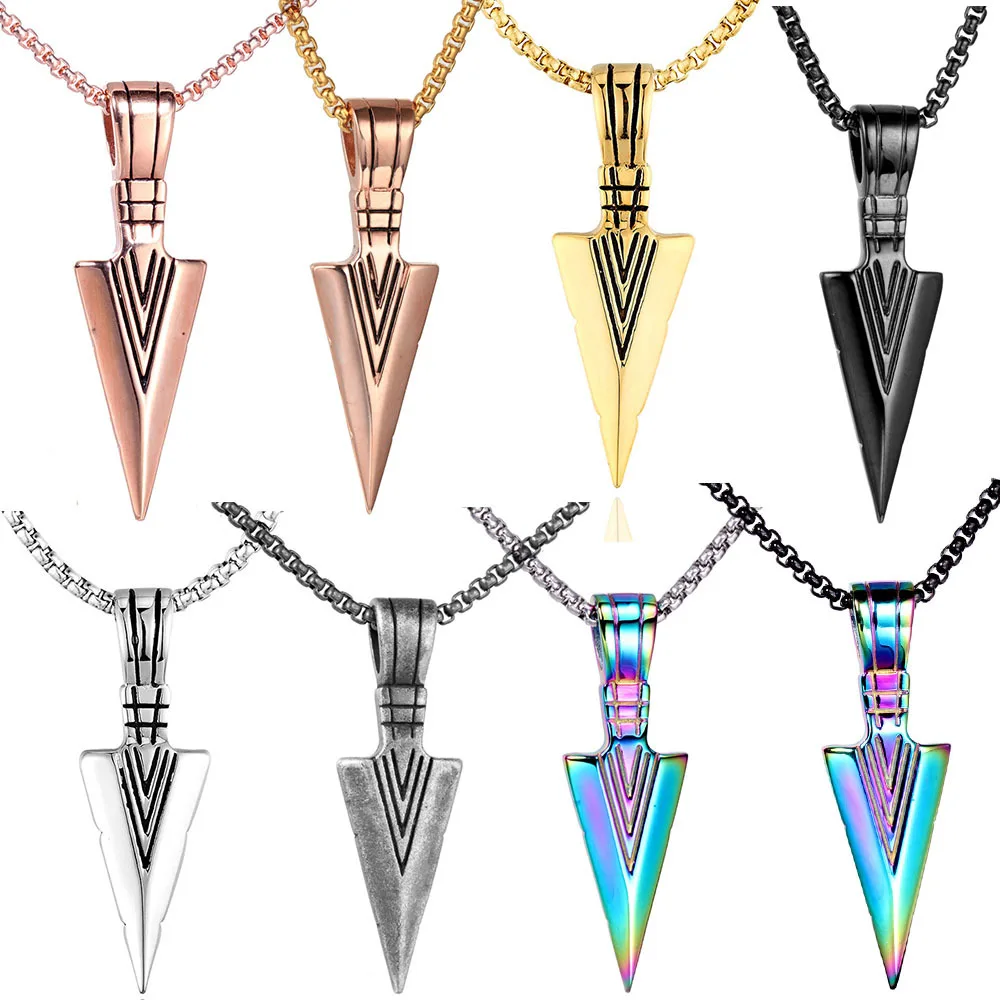 Arrow head Pendant Chain Stainless Steel Necklace Jewelry Accessories For Men 2021 Summer Fashion
Arrow head Pendant Chain Stainless Steel Necklace Jewelry Accessories For Men 2021 Summer Fashion