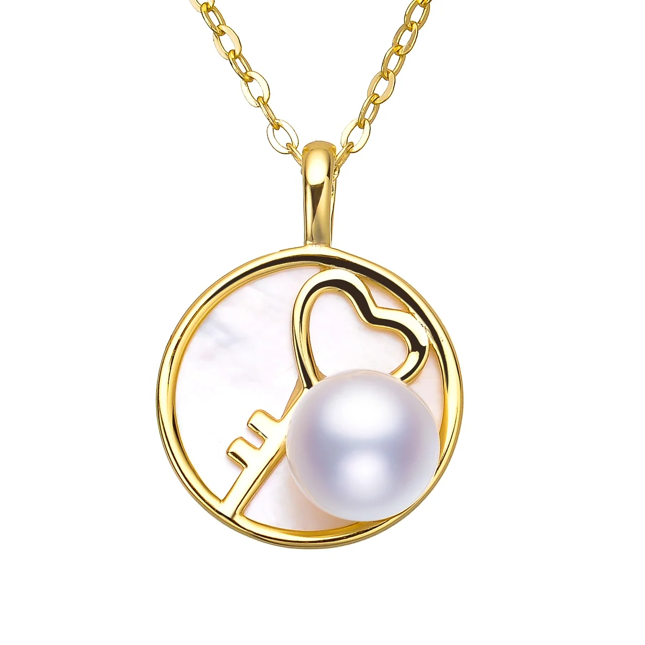 ZJYIDAPEARL 925 Sterling Silver Plated Chain Necklaces 925 Sterling Silver Daily Pearls Necklace For MOM Key Pearl Pendant
ZJYIDAPEARL 925 Sterling Silver Plated Chain Necklaces 925 Sterling Silver Daily Pearls Necklace For MOM Key Pearl Pendant