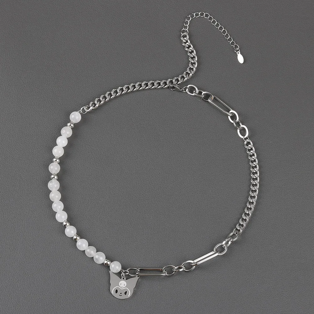 Cute Cartoon Stainless Steel Ladies Necklace Natural Stone Charm Choker For Men Friendship Jewelry Chain Pendant For Women Gift, Gold/silver/rose gold color
Cute Cartoon Stainless Steel Ladies Necklace Natural Stone Charm Choker For Men Friendship Jewelry Chain Pendant For Women Gift, Gold/silver/rose gold color