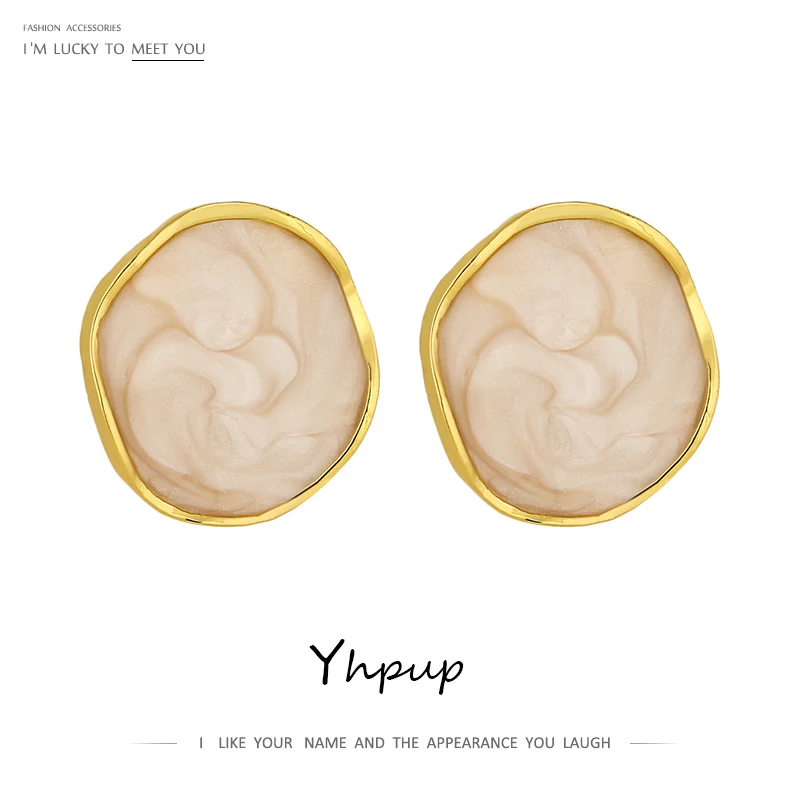 Yhpup Exquisite Fashion Real Gold Plated Jewelry Cute Simple Trendy Jewelry Stud Earrings 2020 New for Women Girl Gift Party, Picture shows
Yhpup Exquisite Fashion Real Gold Plated Jewelry Cute Simple Trendy Jewelry Stud Earrings 2020 New for Women Girl Gift Party, Picture shows