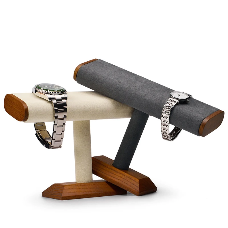 Newest Solid Wood T Shape Jewelry Display Stand Bracelet Watch Jewelry T-Bar Display Stand Holder Rack Jewelry Stand, Creamy white/dark grey
Newest Solid Wood T Shape Jewelry Display Stand Bracelet Watch Jewelry T-Bar Display Stand Holder Rack Jewelry Stand, Creamy white/dark grey