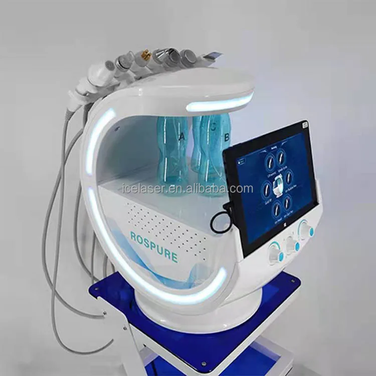 Facial Beauty Machine 2021Hot Portable Skin analyzer 7 in 1 hydrafacials Intelligent Ice Blue Hydra Oxygen Jet Water Peeling
Facial Beauty Machine 2021Hot Portable Skin analyzer 7 in 1 hydrafacials Intelligent Ice Blue Hydra Oxygen Jet Water Peeling