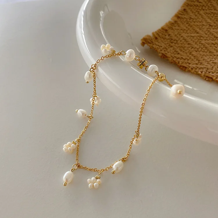 Gold Plated Chain Bracelet for women Natural Freshwater Pearls Bracelet Jewelry Gift Wholesale, Picture
Gold Plated Chain Bracelet for women Natural Freshwater Pearls Bracelet Jewelry Gift Wholesale, Picture