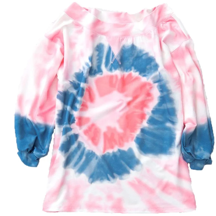 Autumn new women tie-dyed printed long-sleeved mid-length loose fashionable off collar hoodie, Picture shows
Autumn new women tie-dyed printed long-sleeved mid-length loose fashionable off collar hoodie, Picture shows