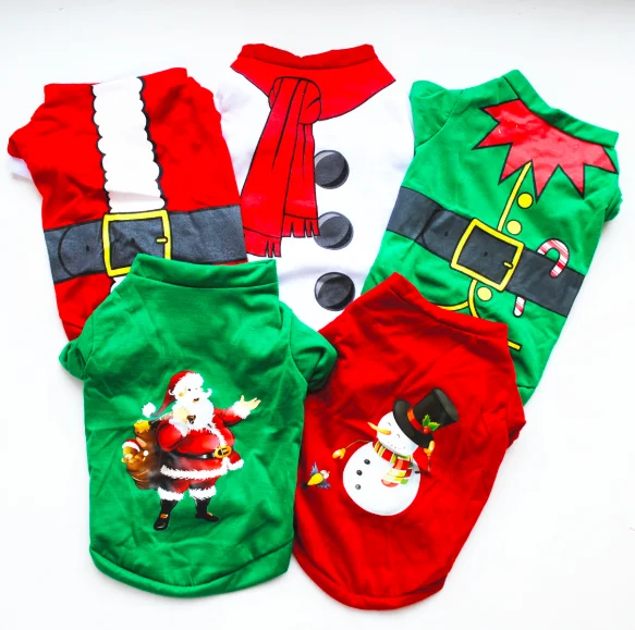Pet Clothing For Dogs Christmas Decoration Dog T-Shirt Soft Cute Puppy Dog Clothes Pullover Casual Vests For Small Pets, As pictures
Pet Clothing For Dogs Christmas Decoration Dog T-Shirt Soft Cute Puppy Dog Clothes Pullover Casual Vests For Small Pets, As pictures
