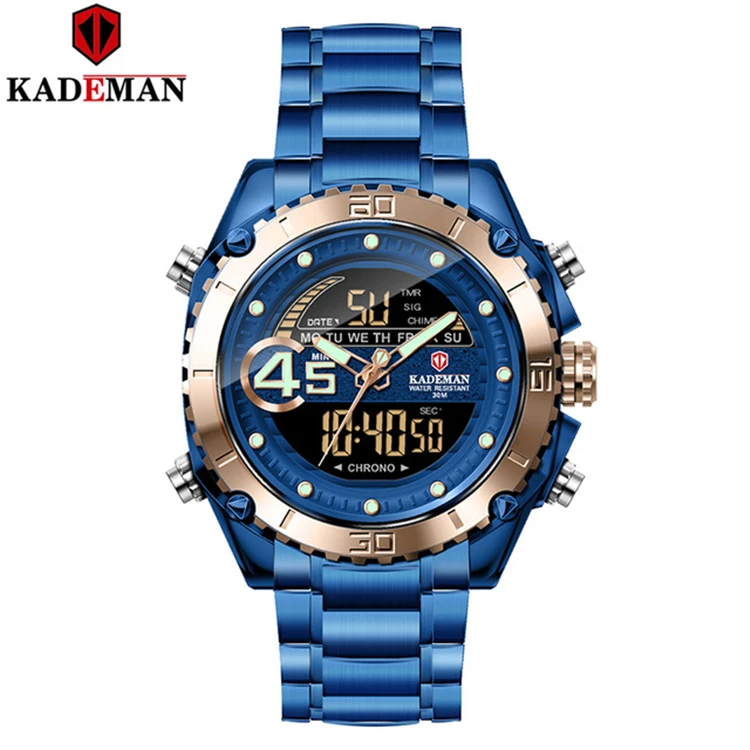 Kademan K9054 Waterproof Analog Clock Fashion Stainless Steel Waterproof Luminous Watches Men Casual Sport Relogio Masculino
Kademan K9054 Waterproof Analog Clock Fashion Stainless Steel Waterproof Luminous Watches Men Casual Sport Relogio Masculino