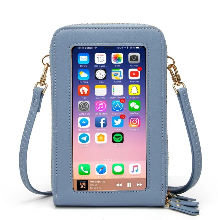 Top ranking selling three zipper large crossbody phone bag touch screen shoulder mobile phone bag women
Top ranking selling three zipper large crossbody phone bag touch screen shoulder mobile phone bag women
