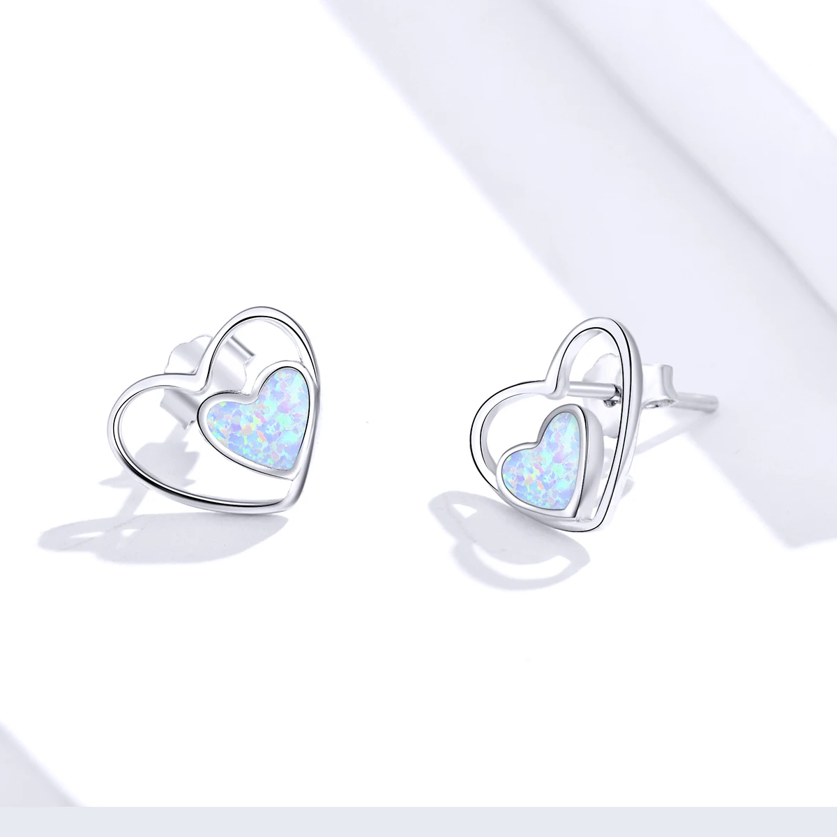 Beautiful New Style Opal Stone Heart In Heart Earrings High Quality 925 Silver Jewelry
Beautiful New Style Opal Stone Heart In Heart Earrings High Quality 925 Silver Jewelry