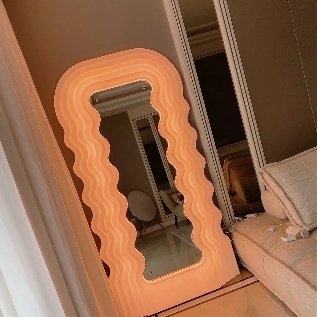 Italy fashion luminous Ultrafragola Floor Mirror wave Full length Mirror with cellphone control European style Version 2.0
Italy fashion luminous Ultrafragola Floor Mirror wave Full length Mirror with cellphone control European style Version 2.0