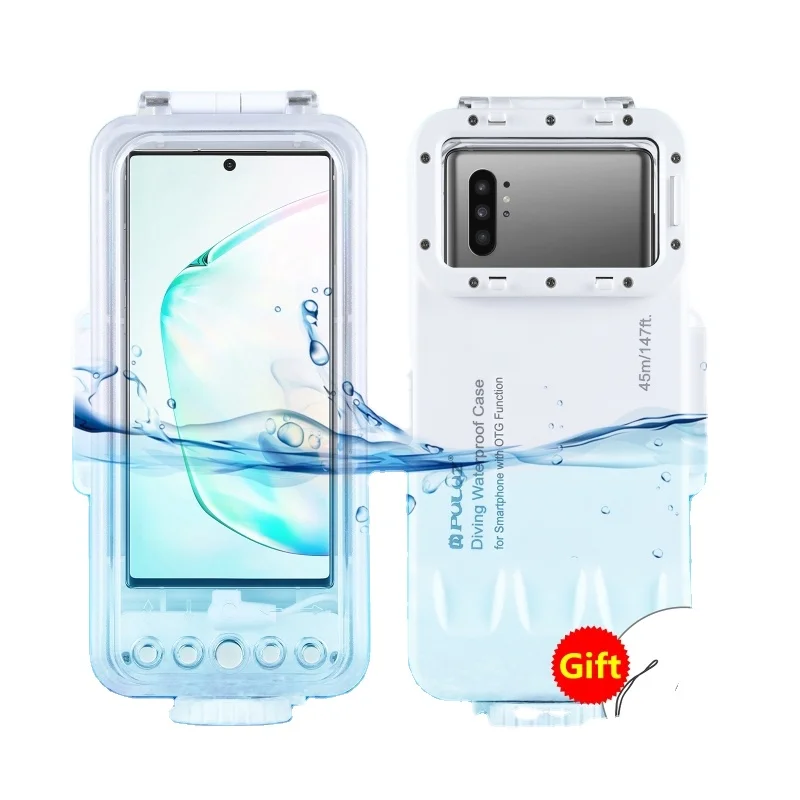 New PULUZ 45m/147ft Waterproof Diving Case Photo Video Taking Underwater Housing Cover for Galaxy Huawei Xiaomi Android Phone
New PULUZ 45m/147ft Waterproof Diving Case Photo Video Taking Underwater Housing Cover for Galaxy Huawei Xiaomi Android Phone