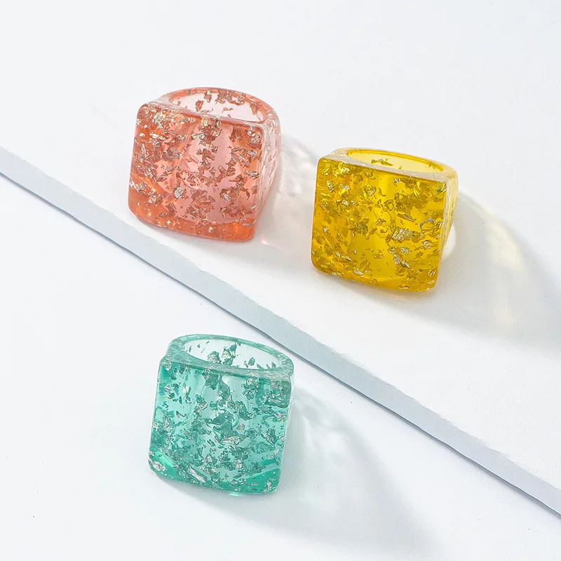 Designs European and American Summer Fashion Accessories Wholesale 3 Resin Acrylic Transparent Square Ring Set
Designs European and American Summer Fashion Accessories Wholesale 3 Resin Acrylic Transparent Square Ring Set