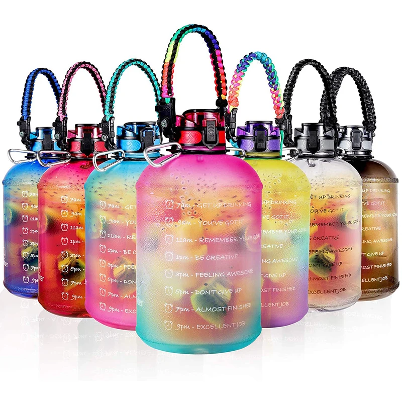 BPA Free One Gallon Custom Logo Gym Sports Motivational Tritan Water Bottle with Time Marker, Gradient color or custom
BPA Free One Gallon Custom Logo Gym Sports Motivational Tritan Water Bottle with Time Marker, Gradient color or custom