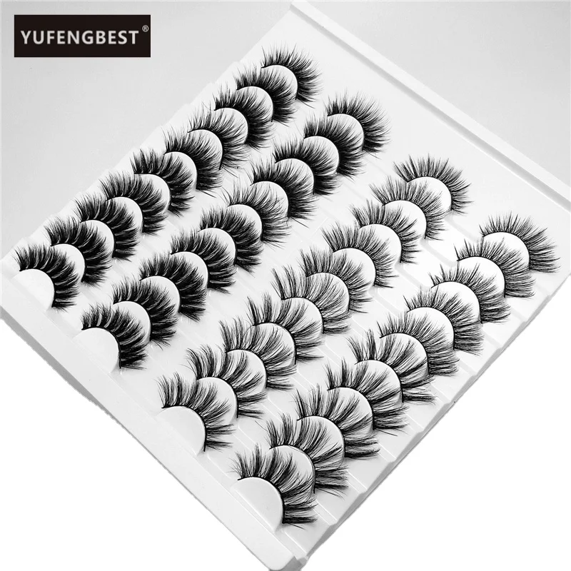 20 Pairs 3D Soft Mink Hair False Eyelashes Handmade Wispy Fluffy Long Lashes Natural Eye Makeup Tools Faux EyeLashes
20 Pairs 3D Soft Mink Hair False Eyelashes Handmade Wispy Fluffy Long Lashes Natural Eye Makeup Tools Faux EyeLashes