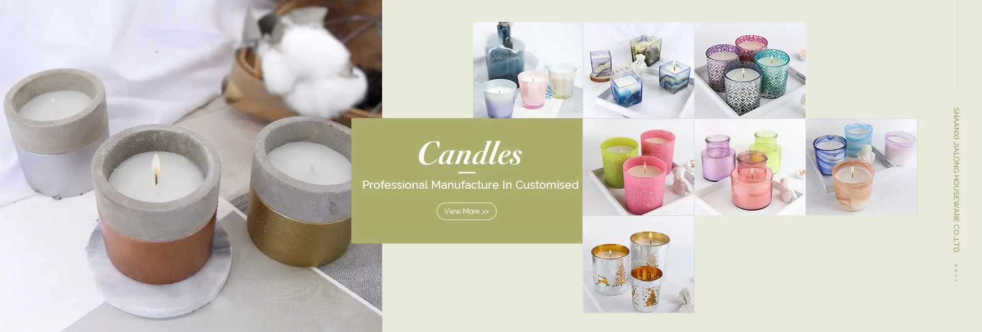Shaanxi Jialong Houseware Co., Ltd. Scented candles, Soy candles