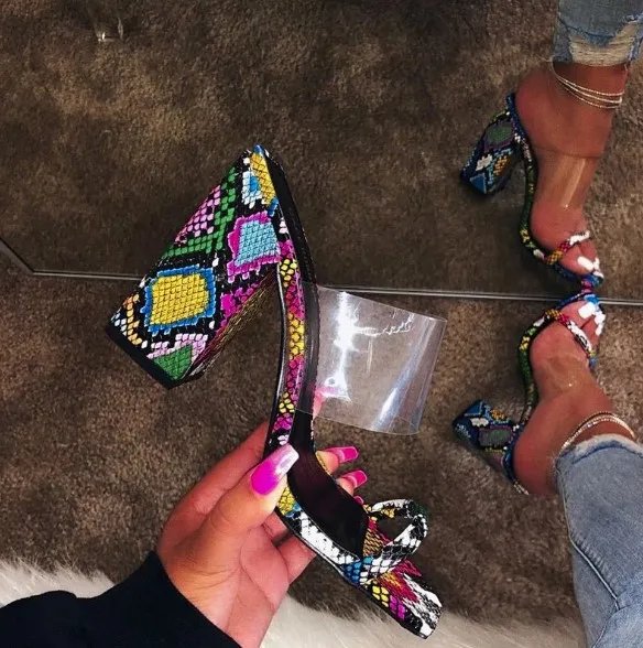 Ladies Fashion Transparent Latest Women Snake Printed Sandals Party Shoes Heels High Heel
Ladies Fashion Transparent Latest Women Snake Printed Sandals Party Shoes Heels High Heel