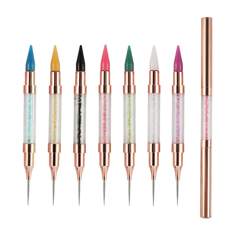 2021 new type with a case Diamond Rhinestone Picker Nail Art Dotting Tool Wax Nail Dot Pen
2021 new type with a case Diamond Rhinestone Picker Nail Art Dotting Tool Wax Nail Dot Pen