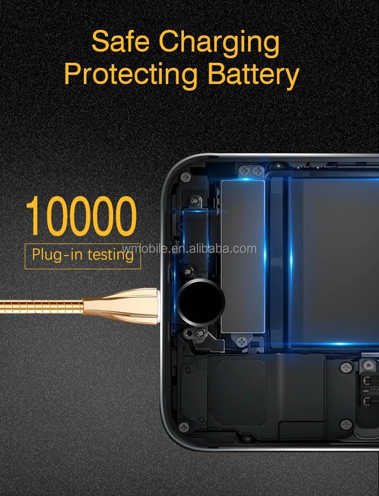 High Speed Metal Spring Micro Usb Charging Cable For Iphone For All Smart Phones - ANKUX.COM