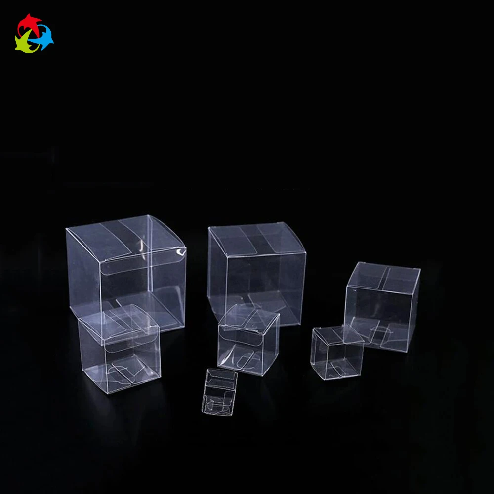 square small cube pvc plastic clear box