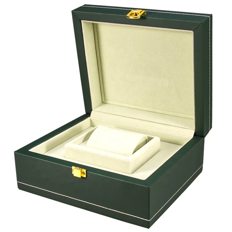 Guangzhou Factory wholesale watch cases luxury green watch packaging box high quality watch box
Guangzhou Factory wholesale watch cases luxury green watch packaging box high quality watch box