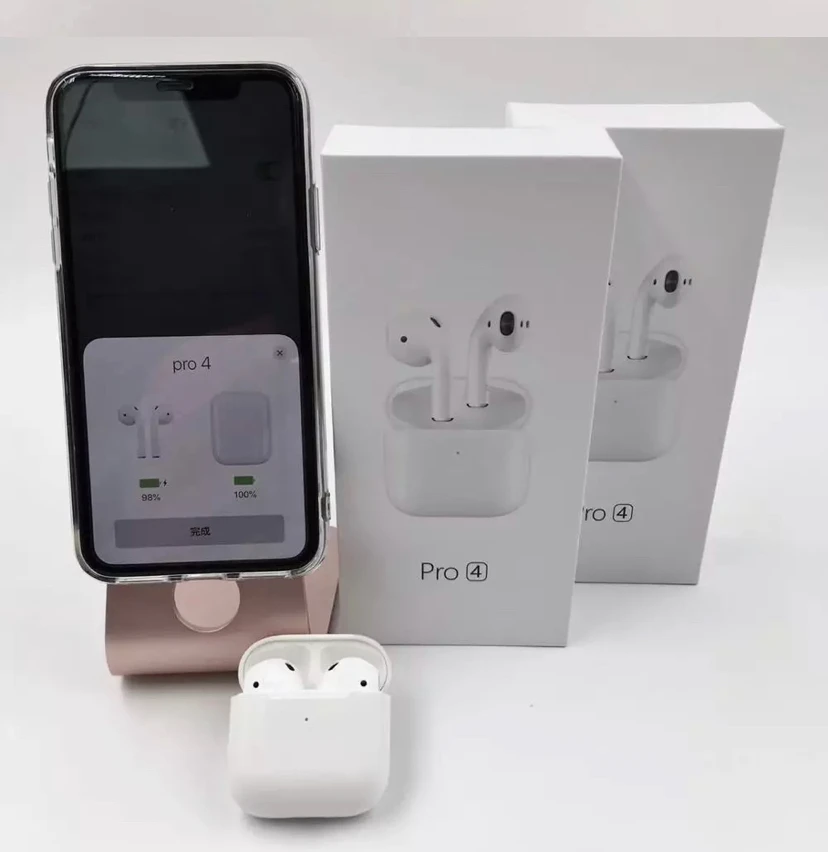 2022 Hotselling air pods pro 4 New Arrival Support OEM/ODM Original Mini Wireless pro 4 Earbuds
2022 Hotselling air pods pro 4 New Arrival Support OEM/ODM Original Mini Wireless pro 4 Earbuds