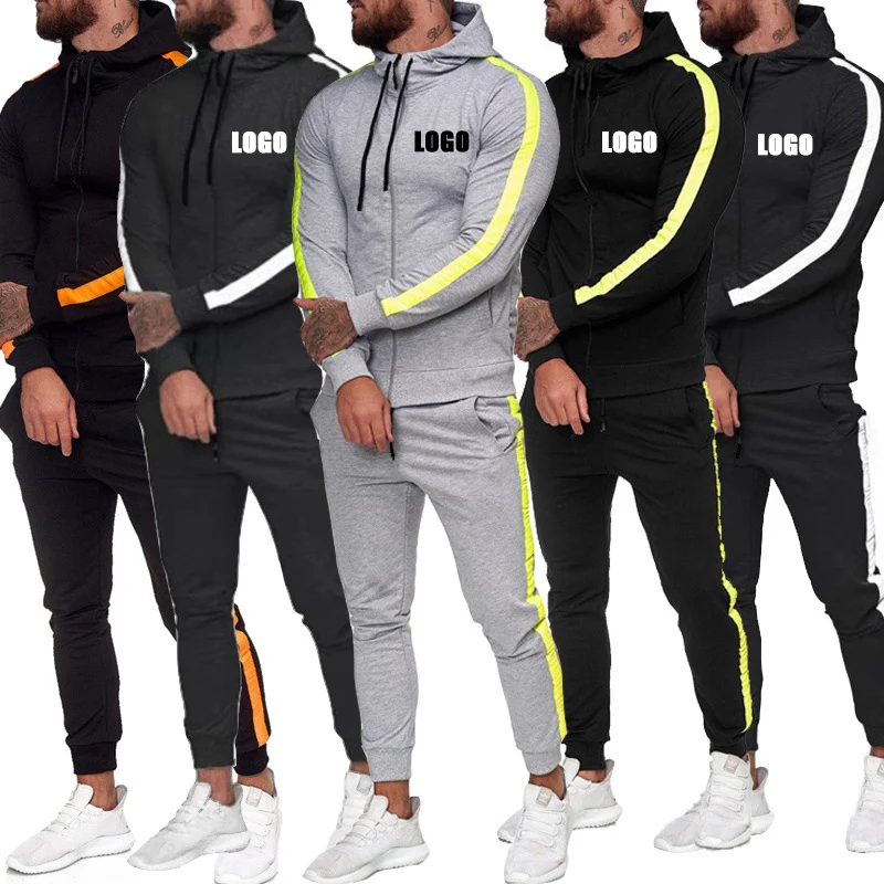 Custom LOGO Men Autumn Side Striped Tracksuit Hooded Zipper Cardigan Trousers Fitness Two Piece Set Jogger Sweatsuit, Customized color
Custom LOGO Men Autumn Side Striped Tracksuit Hooded Zipper Cardigan Trousers Fitness Two Piece Set Jogger Sweatsuit, Customized color