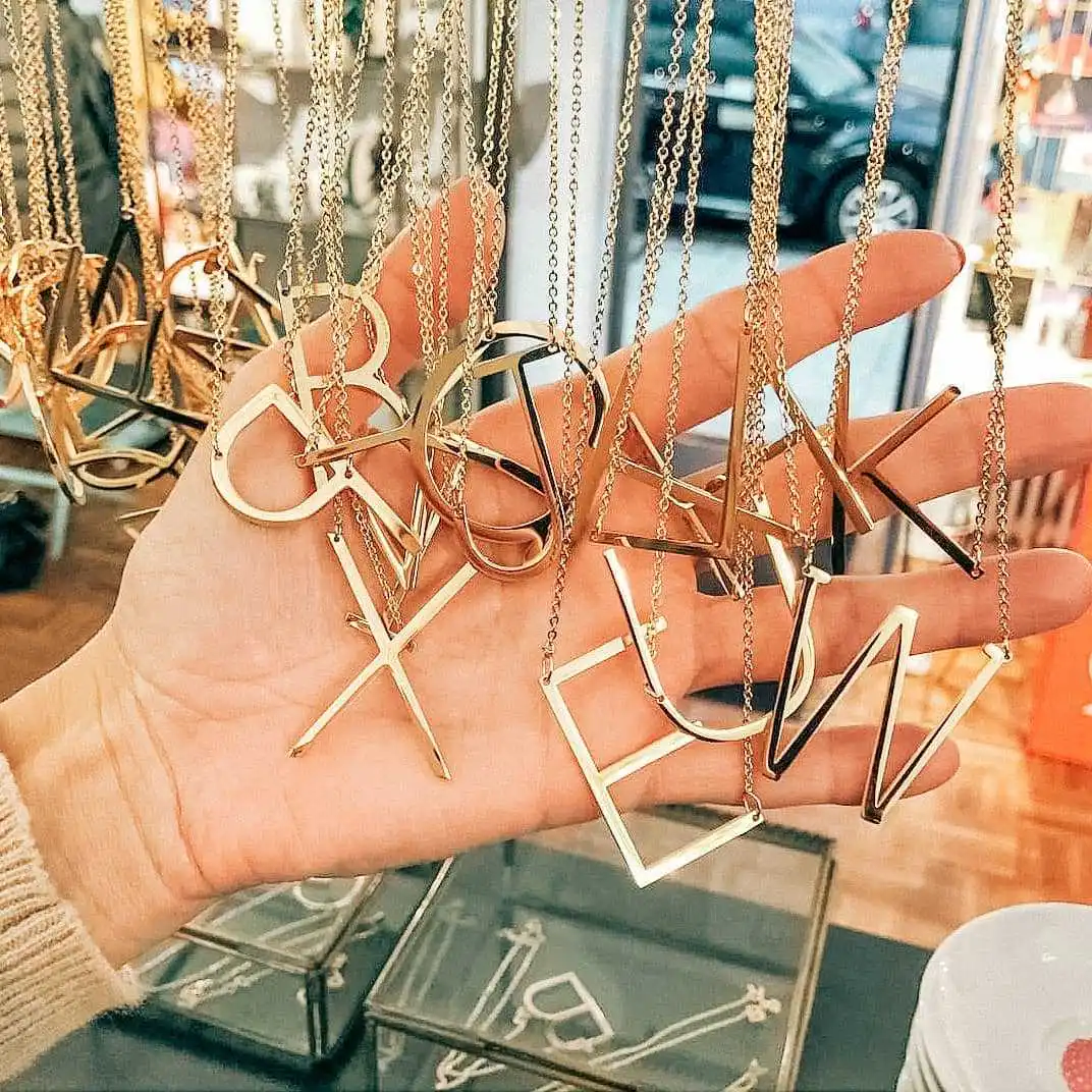 New Fashion Stainless Steel Chain Gold Plating Initial Letter A-Z Pendent Necklaces Men's Women's Hip Hop Jewelry Wholesale, Gold color
New Fashion Stainless Steel Chain Gold Plating Initial Letter A-Z Pendent Necklaces Men's Women's Hip Hop Jewelry Wholesale, Gold color