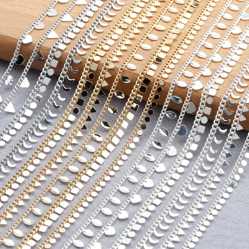 Fashion Copper Metal Tassel Chain Diy Necklace Clavicle Chain Women Girls Jewelry Making Accessories C176, Gold,silver
Fashion Copper Metal Tassel Chain Diy Necklace Clavicle Chain Women Girls Jewelry Making Accessories C176, Gold,silver
