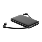 Portable Thin Small Charger With Double Built In Cable 5000mah Power Bank