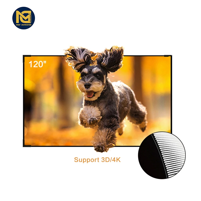 MGF screen Projektionswand 4k ust alr screen home theater screen alr, Black