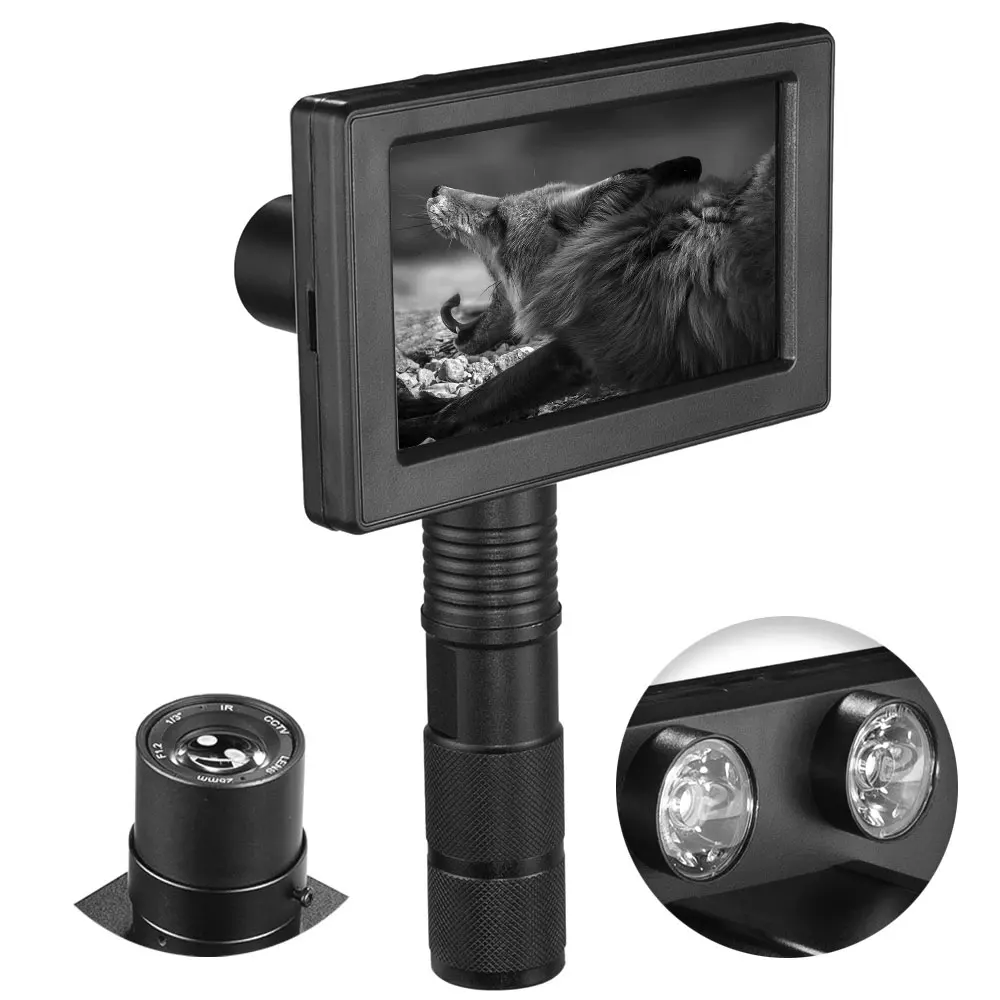 Handheld night vision 850nm infrared LED infrared range camera outdoor 0130 waterproof wild animal trap hunting camera
Handheld night vision 850nm infrared LED infrared range camera outdoor 0130 waterproof wild animal trap hunting camera