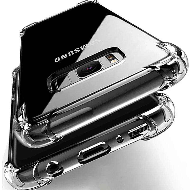 

Shockproof Case For Samsung S21 Ultra plus S20 FE S7 EDGE S8 S9 S10 S10E Silicone Phone Cases Back Cover, Clear